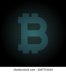 Bit Coin Vector illustration. Digital currency. 
