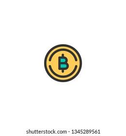 Bit Coins icon design. e-commerce icon vector illustration