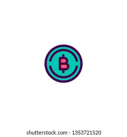 Bit Coins icon design. e-commerce icon vector illustration