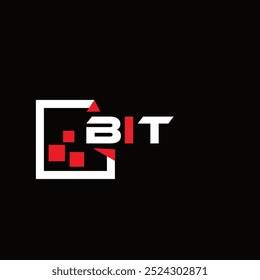 BIT creative minimalist letter logo. BIT unique vector initials alphabet letter logo design
