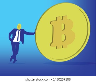bit man, bit coin, man crypto, cryptocurrency, crypto coin