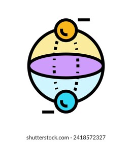 bit quantum technology color icon vector. bit quantum technology sign. isolated symbol illustration
