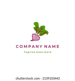 bit vegetable logo design vector
