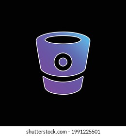 Bitbucket Logo blue gradient vector icon