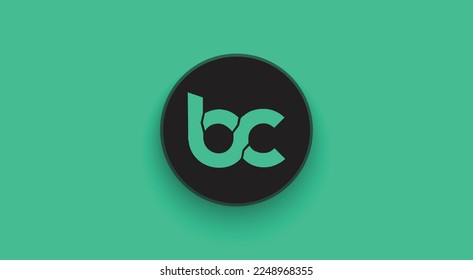 BitCanna, BCNA Kryptowährung Logo auf isoliertem Hintergrund mit Kopienraum. 3D Vektorgrafik von BitCanna, BCNA Token Symbol Banner Design Konzept.