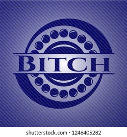 Bitch with jean texture