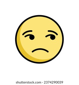 Bitchy Smile Emoticon Vector Illustration