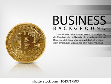 bitcoin abstract background vector illustration  business money digital 