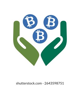 Bitcoin, abstraktes silbernes Symbol für Internetgeld. Digitales Kryptowährungssymbol.