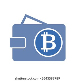 Bitcoin, abstract silver symbol of internet money. Digital Crypto currency symbol.