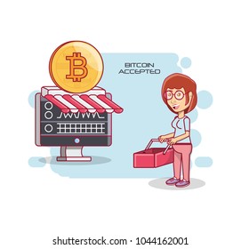 Bitcoin accepted design