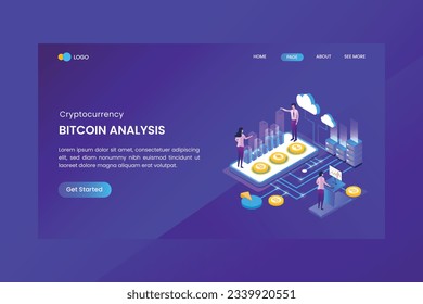 Bitcoin Analysis Landing Page Template