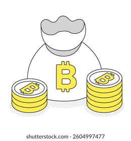 Bitcoin and asset image coin