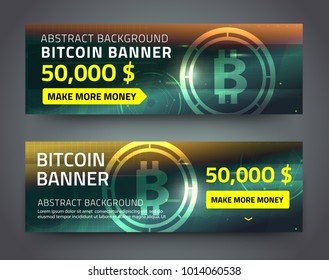 bitcoin banner set.
