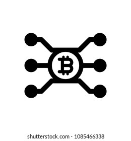 Bitcoin Block chain Icon
