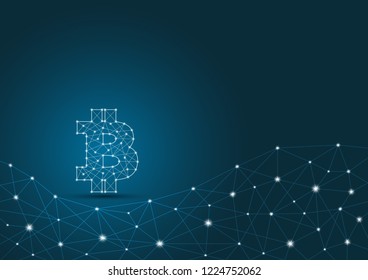 Bitcoin blockchain background
