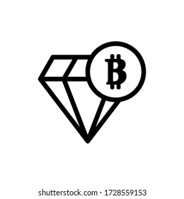 Bitcoin, blockchain, btc, coin, crypto, cryptocurrency icon eps moda plantilla de diseño logotipo señalización ilustración clip art