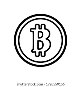 Bitcoin, blockchain, btc, coin, crypto, cryptocurrency icon eps moda plantilla de diseño logotipo señalización ilustración clip art