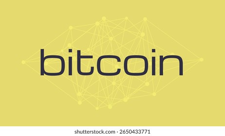 Bitcoin. Tecnologia de cadeia de blocos. Descentralização. Ilustração vetorial para finanças descentralizadas, negócios, finanças, criptomoeda, carteira, comércio global digital, pagamento