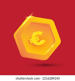 Monedas de criptomoneda de Bitcoin BTC. Ilustración de perspectiva sobre las monedas criptográficas. Monedas de euro. Monedas en dólares. Rupiah Indonesia. Estilo de caricatura. Estilo futurista