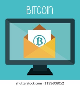 bitcoin business with desktop computer