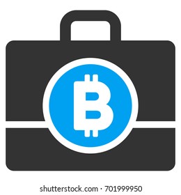 Bitcoin Case flat vector illustration for application and web design.