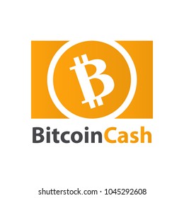 Bitcoin Cash crypto currency coin icon isolated on a white background.  Virtual money icon collection.Cryptocurrency in flat style.Symbol of smart technologies. Decentralized computer networks