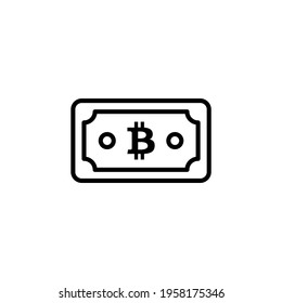 Bitcoin Cash icon in vector. Logotype