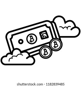 Bitcoin Cash vector icon