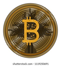 bitcoin with circuit lines commerce technology