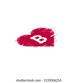 Bitcoin coin with fast speed motion lines and glitch heart. isometric