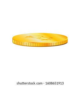 bitcoin coin icon. crypto vector stock simple isolated on white background illustration eps10
