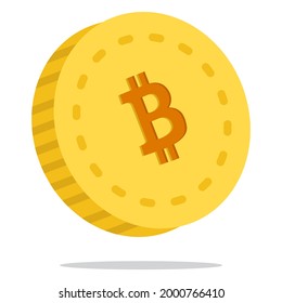 bitcoin coin icon illustration. icon symbol logo inspiration