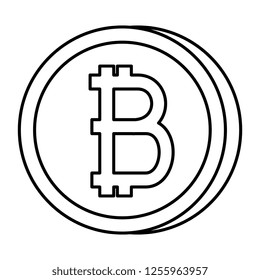 bitcoin coin isolated icon