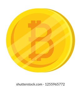bitcoin coin isolated icon