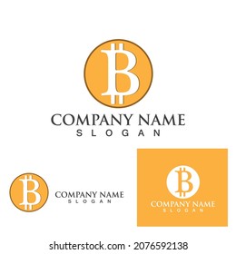 Bitcoin coin logo and symbol vector eps