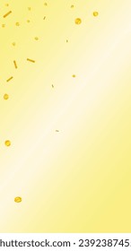 Bitcoin coins falling. Cryptocurrency scattered gold BTC coins. Internet currency. Jackpot wealth or success concept. Vector illustration.