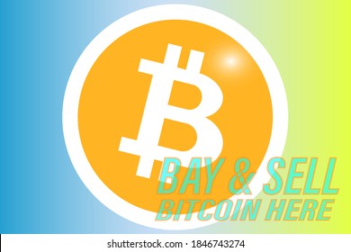 Bitcoin, coins of internet currency. Jackpot or Success Concept Buying and Selling Crypto Volumes is here. vector illustration.