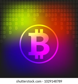 Bitcoin concept. Vector illustration.