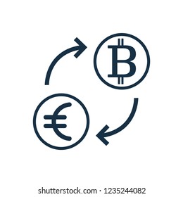 Bitcoin convert to Euro icon  