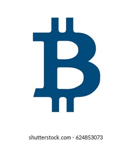 Bitcoin crypto coin symbol illustration