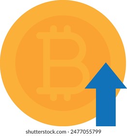 Bitcoin Crypto Currency 3D Rendering Icon Illustration