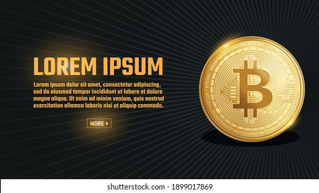 bitcoin crypto currency banner slider template design