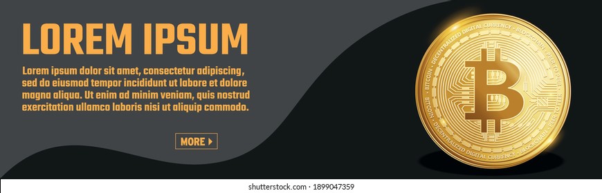 bitcoin crypto currency banner slider template design