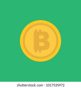 Bitcoin crypto currency. Block chain bitcoin sticker logo for web or print.
