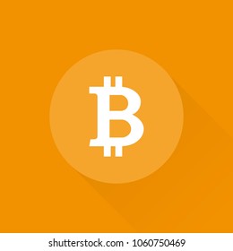 Bitcoin. Crypto currency concept. Digital currency. Vector illustration, flat design