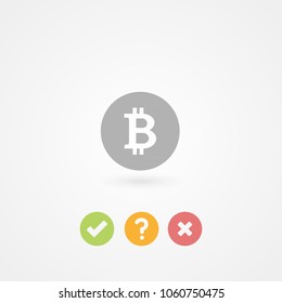Bitcoin. Crypto currency concept. Digital currency. Vector illustration, flat design