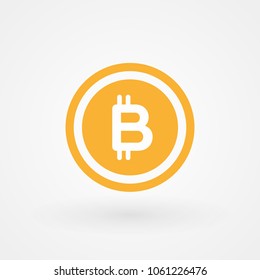 Bitcoin. Crypto currency concept. Digital currency. Vector illustration, flat design