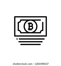 Bitcoin and crypto currency icon. Single high quality bitcoin and crypto currency related icon. Isolated bitcoin and crypto currency symbols in white background. Graphic icons element