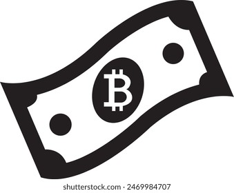 Bitcoin Crypto Ilustración vectorial de iconos de divisas 